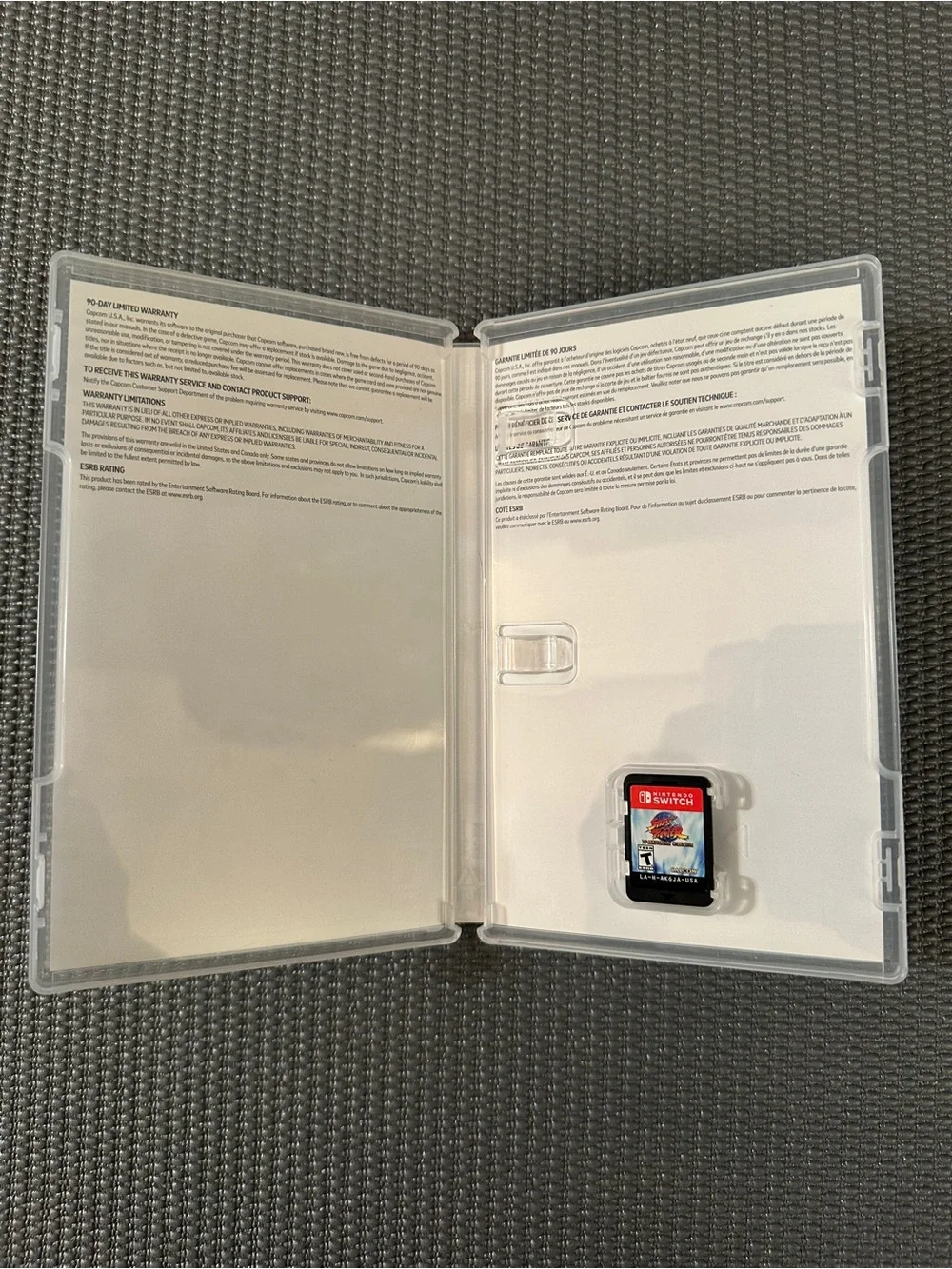 Street fighter Nintendo Switch Game with case